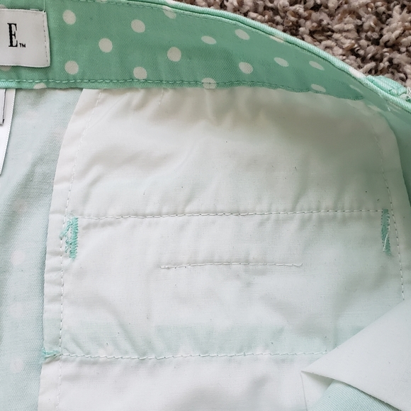 Mint Green Polka Dot Shorts - Picture 7 of 9